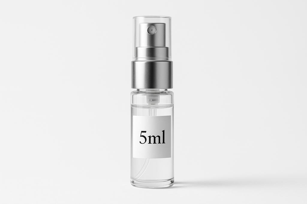 5ml sample atomizer with 5ml label on it