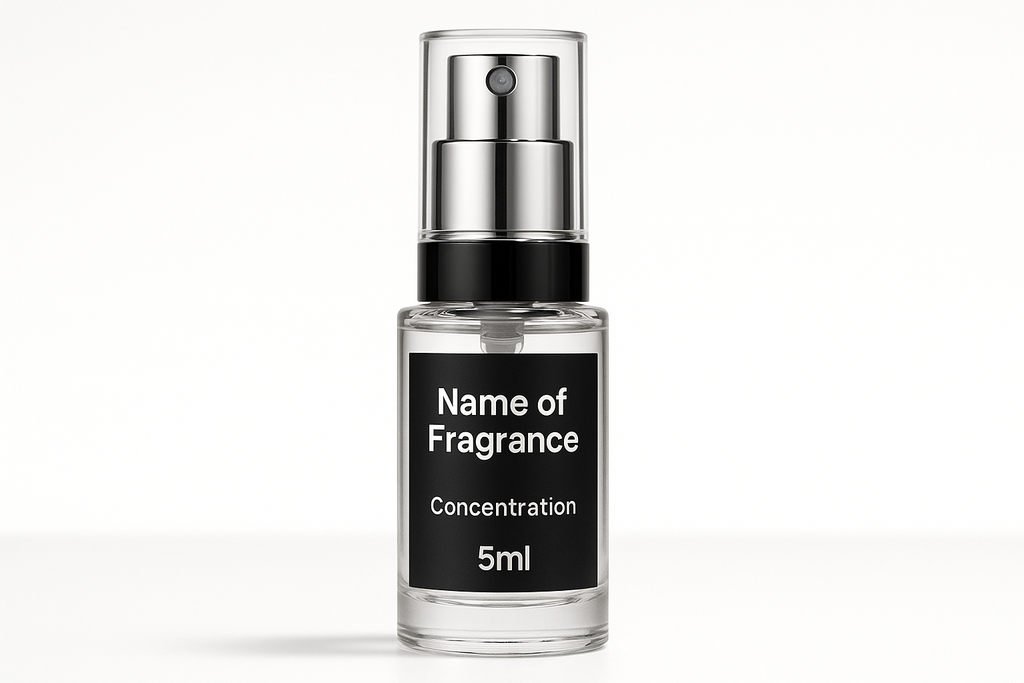 Add "Name of Fragrance" "Concentration" and "size"
